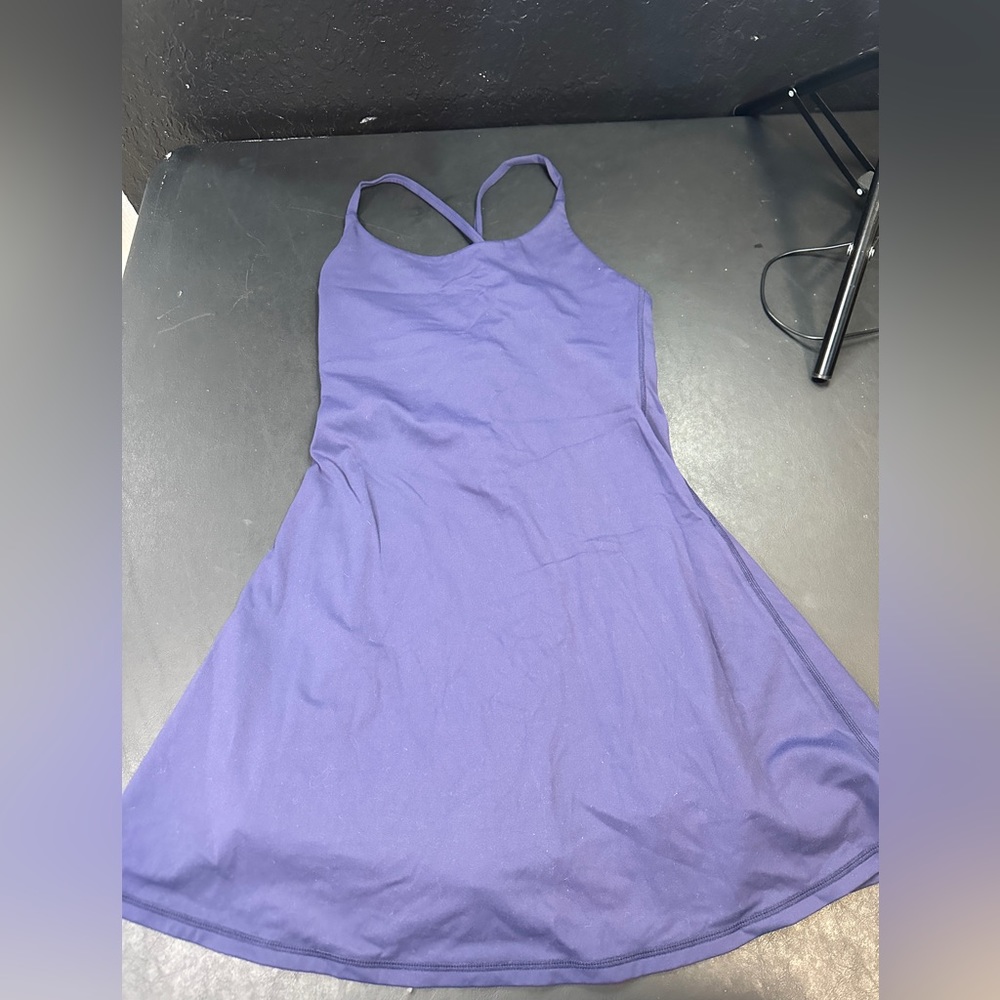 Criss-cross strap athletic dress with shorts